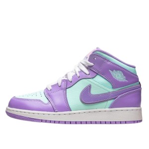 Buty do chodzenia dla dorosłych Air Jordan 1 Mid Purple Aqua