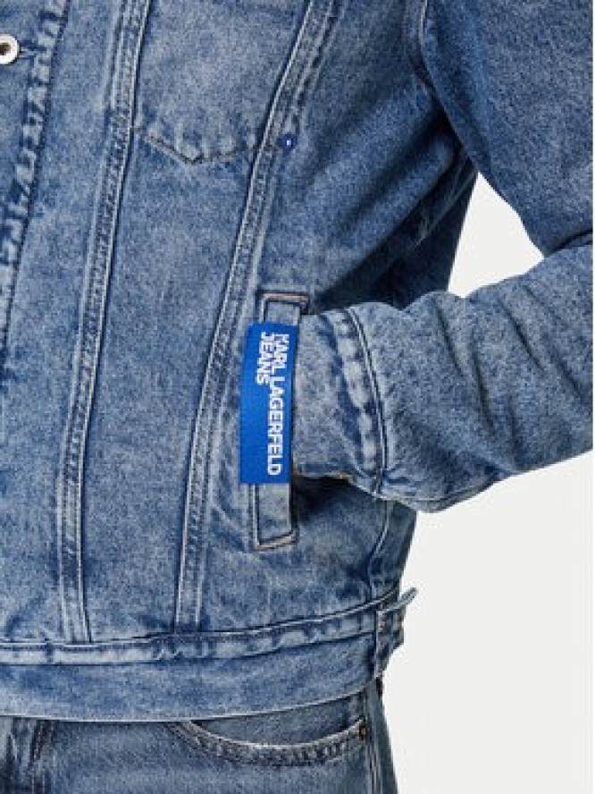 Karl Lagerfeld Jeans Kurtka jeansowa A4M14014 Niebieski Regular Fit