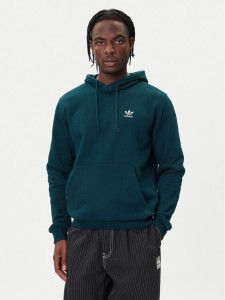 adidas Bluza Trefoil Essentials JZ3589 Zielony Regular Fit