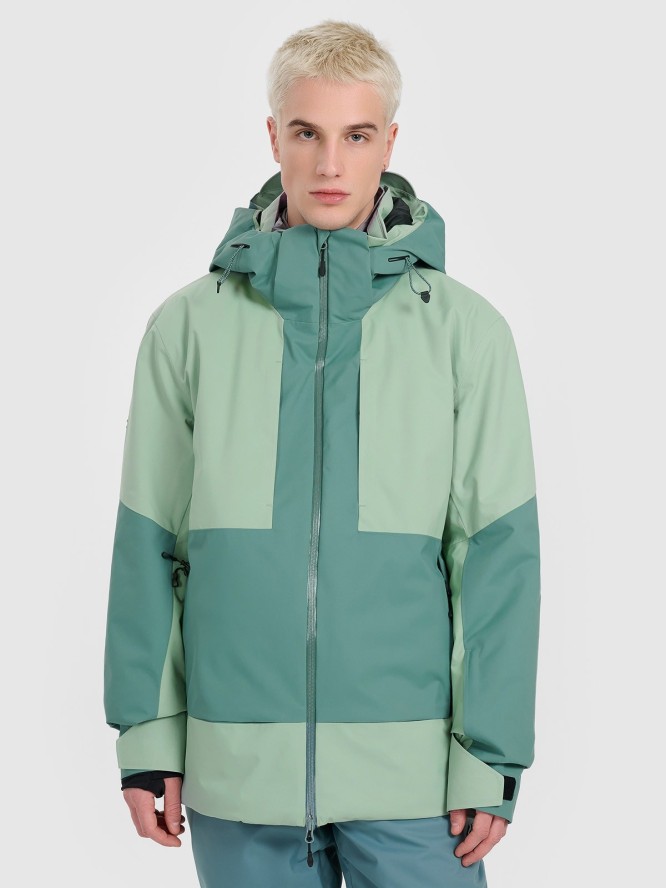 4F Kurtka narciarska membrana Dermizax 20000 męska - oliwkowa XXL