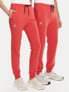 K-Way Spodnie dresowe Bishop K31313W Czerwony Slim Fit