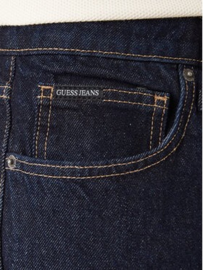 Guess Jeans Jeansy M4BA80 D5HS1 Granatowy Regular Fit