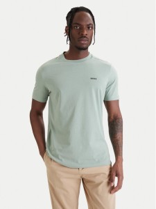 BOSS T-Shirt 50506373 Zielony Regular Fit