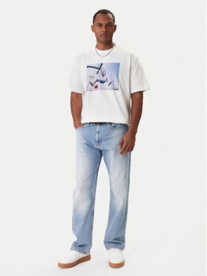 Guess Jeans T-Shirt M5BI3I K8FQ4 Biały Regular Fit