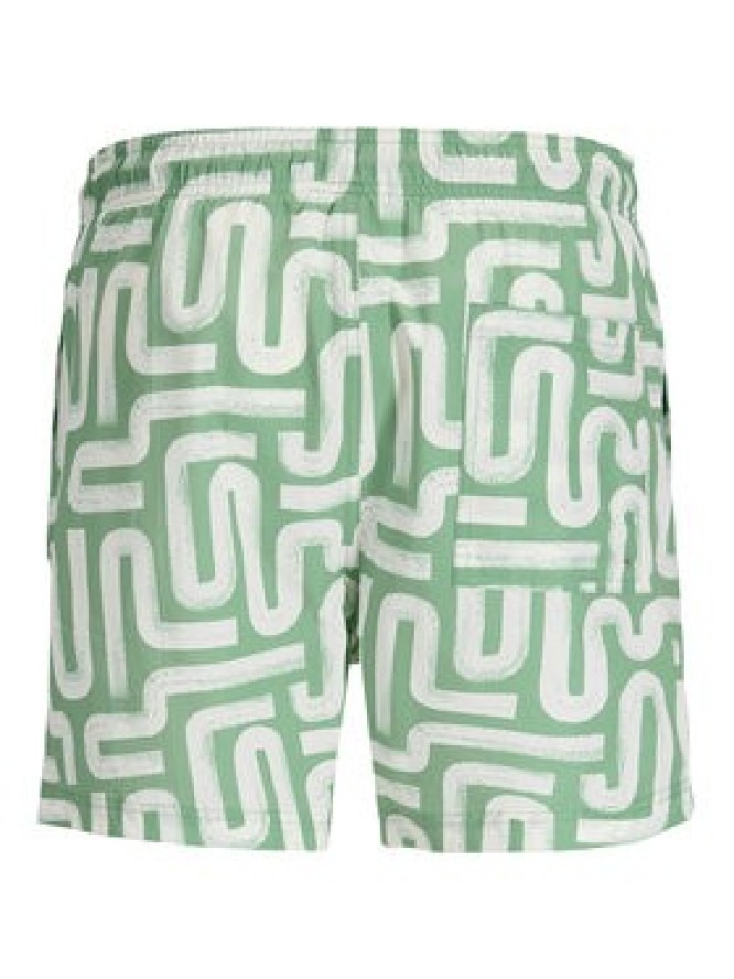 Jack & Jones Szorty kąpielowe Maui Sand 12291428 Zielony Regular Fit