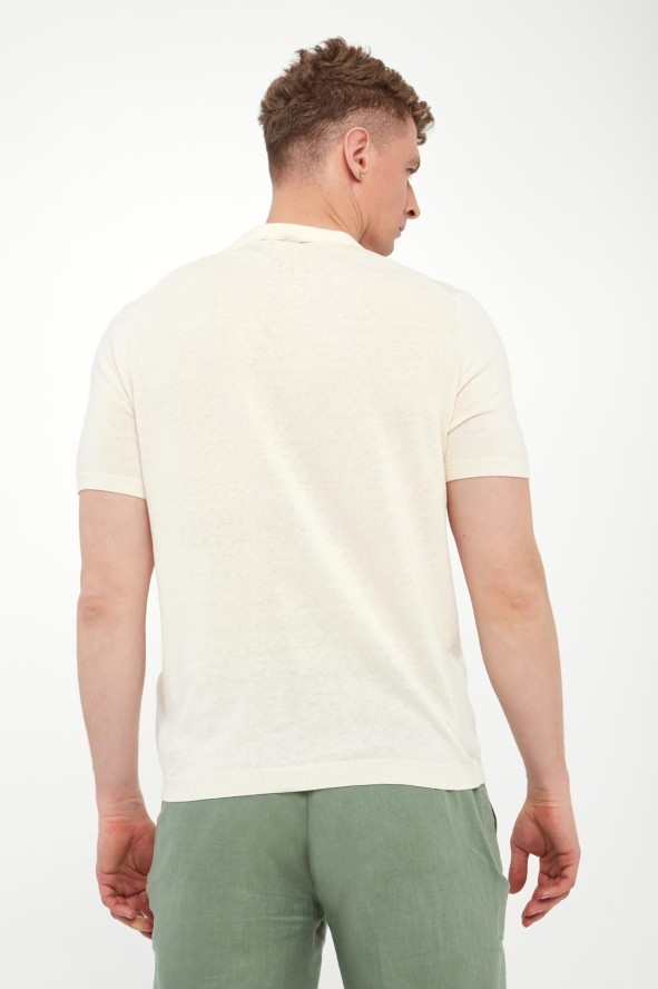 T-shirt męski z lnem LIU JO