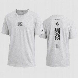 T-SHIRT MĘSKI 4F KOSZULKA SPORTOWA Z NADRUKIEM BAWEŁNIANA L M3334 SS26