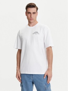 Karl Kani T-Shirt Palm Print PD00005330 Biały Relaxed Fit