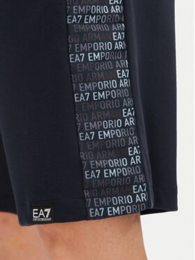 EA7 Emporio Armani Szorty sportowe 7M000217 AF12660 UB102 Granatowy Regular Fit