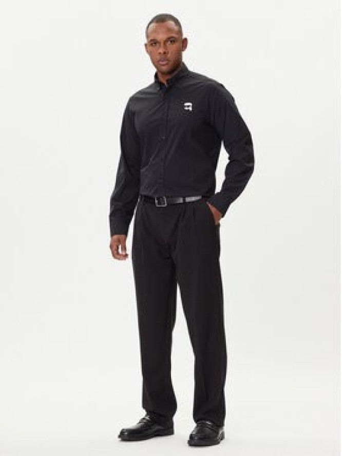 KARL LAGERFELD Koszula 605911 554671 Czarny Slim Fit