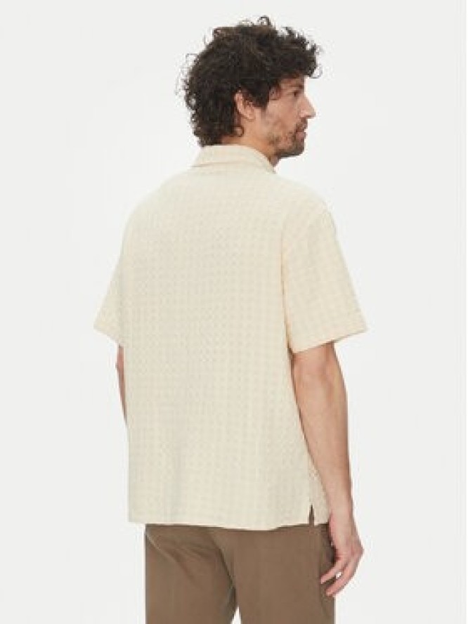 Jack & Jones Koszula Dobby 12277184 Beżowy Relaxed Fit