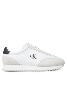 Calvin Klein Jeans Sneakersy Retro Runner Lace Up Ny-Su YM0YM01325 Biały