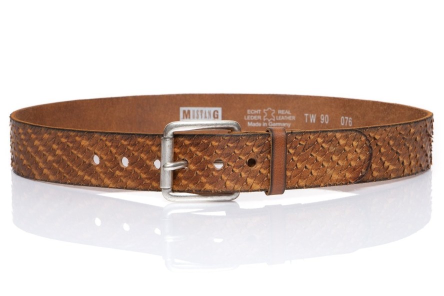 MUSTANG PASEK SKÓRZANY SOPO-MUS076 645 45 mm Ledergürtel