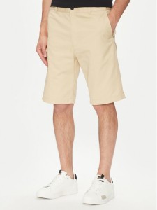 HUGO Szorty materiałowe Darik241 50505857 Beżowy Regular Fit
