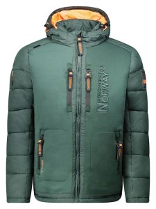 Geographical Norway Kurtka pikowana w kolorze zielono-pomarańczowym rozmiar: XL