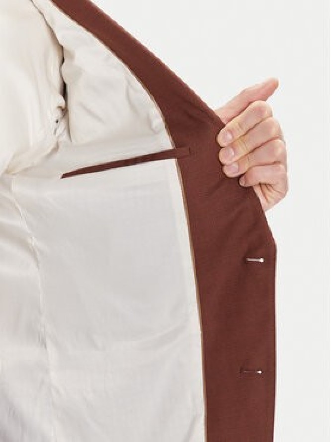 BOSS Garnitur H-Huge 50546080 Brązowy Slim Fit