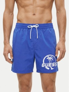 Guess Szorty kąpielowe F6GT01 WN162 Niebieski Regular Fit