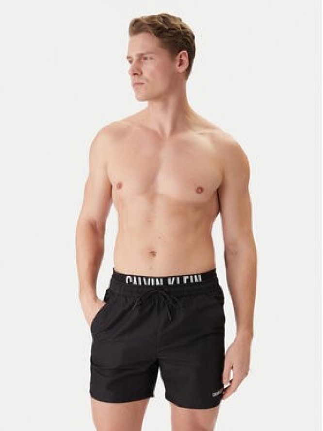 Calvin Klein Swimwear Szorty kąpielowe LV00N61015 Czarny Regular Fit