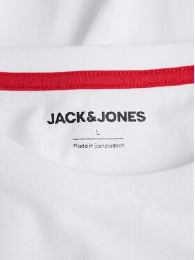 Jack & Jones T-Shirt Loof 12248624 Biały Standard Fit