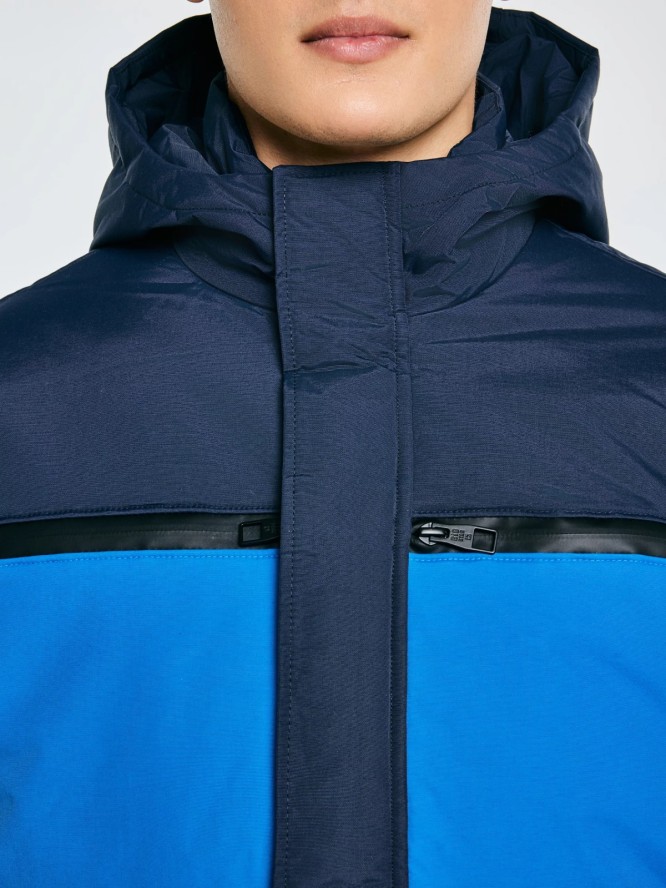 Kurtka męska z funkcją water resistant granatowa Hardes 403