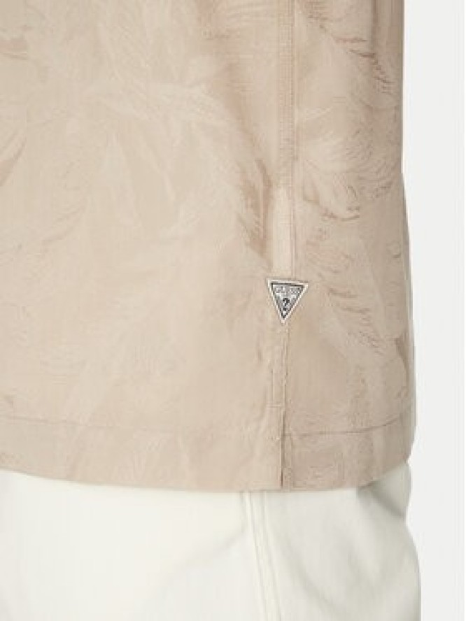 Guess Koszula M5GH26 WH7V2 Beżowy Regular Fit