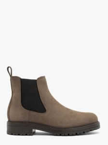 Brązowe sztyblety ze skóry nubukowej