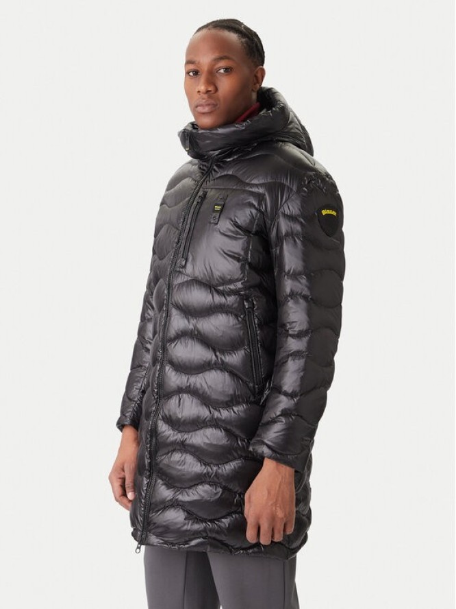 Blauer Kurtka puchowa Impermeabile 25WBLUK03068 Czarny Regular Fit