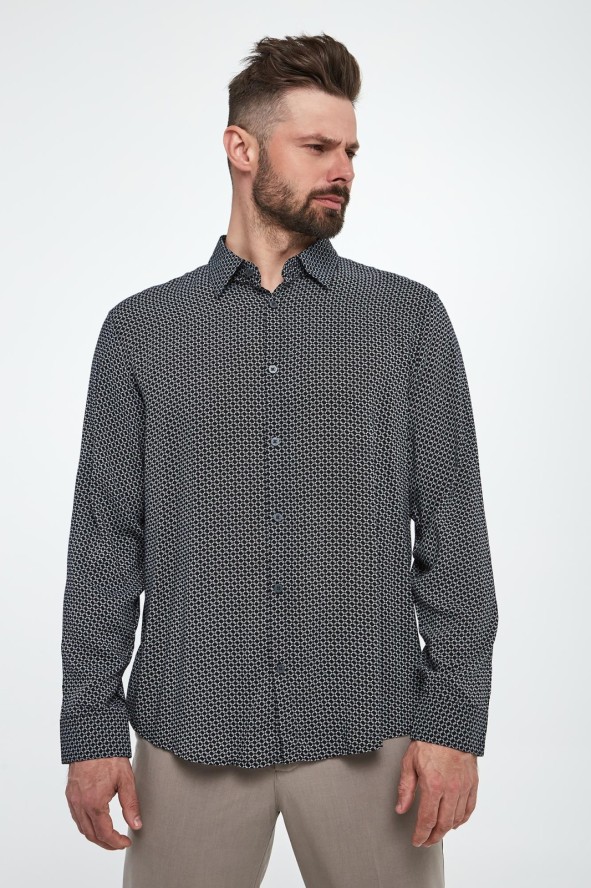 Koszula męska ze wzorem ARMANI EXCHANGE