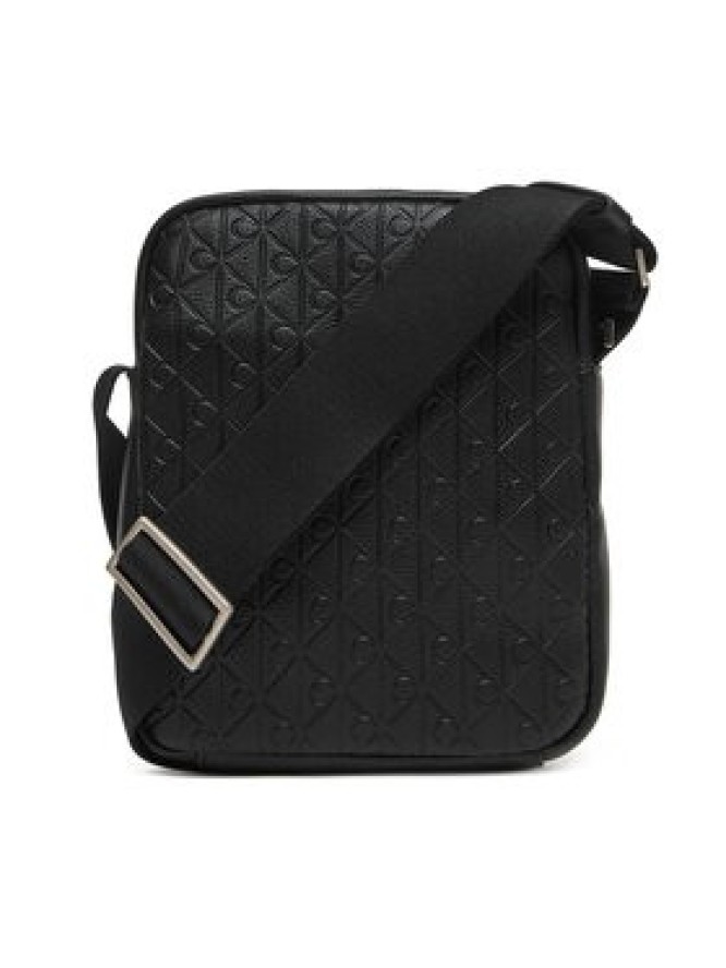 Calvin Klein Saszetka Emblem Emboss Reporter LV04D3204G Czarny