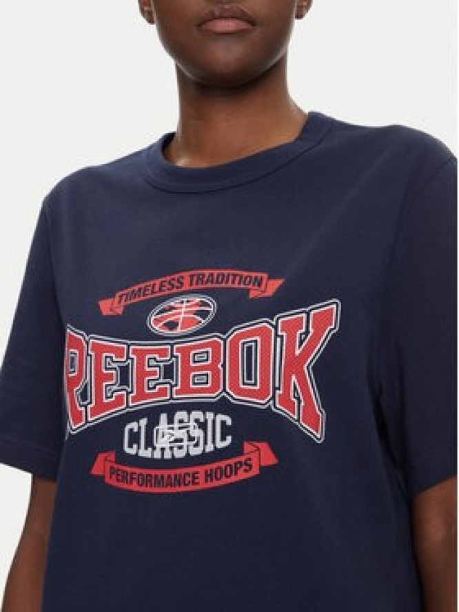 Reebok T-Shirt 100220202 Granatowy Relaxed Fit