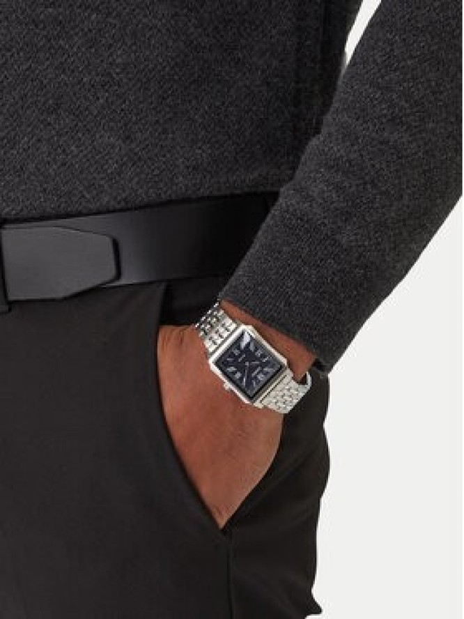 Casio Zegarek MTP-B190D-1BVEF Srebrny