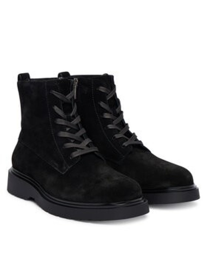 Calvin Klein Trzewiki Combat Ess Lace Up Zip Boot Su YM0YM01371 Czarny