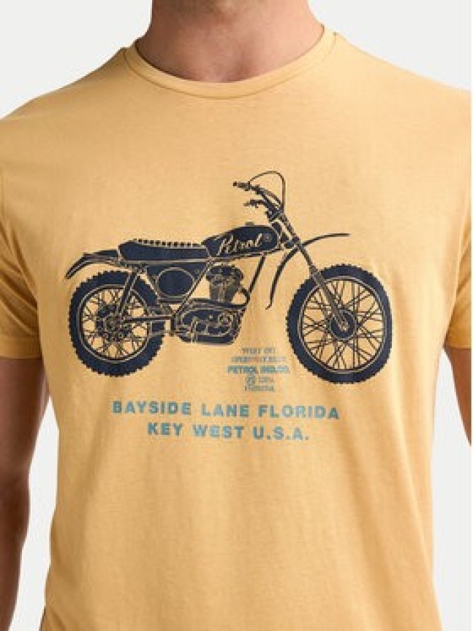 Petrol Industries T-Shirt M-1050-TSR707 Żółty Regular Fit