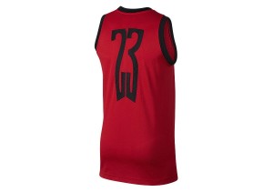 Koszulka męska nike air jordan sportswear last shot mesh jersey gym red