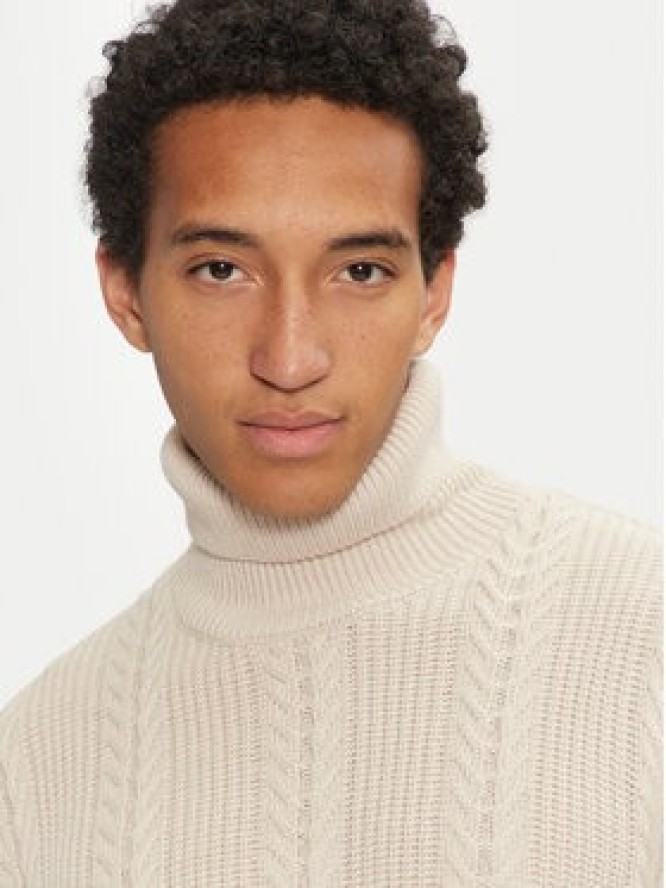 Jack & Jones Golf 12261441 Beżowy Regular Fit