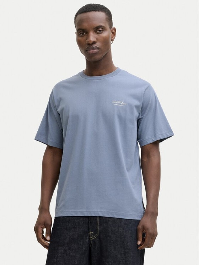 Jack & Jones T-Shirt Earchive 12287990 Niebieski Regular Fit