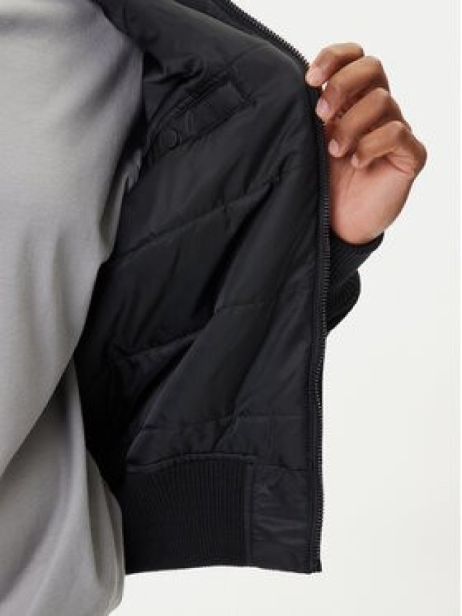 Alpha Industries Kurtka bomber MA-1 Zip Hood Back Print 128113 Czarny Regular Fit