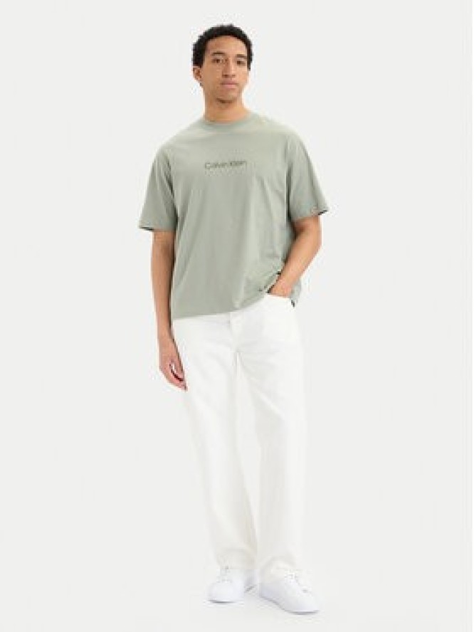 Calvin Klein T-Shirt LV040HM228 Khaki Relaxed Fit