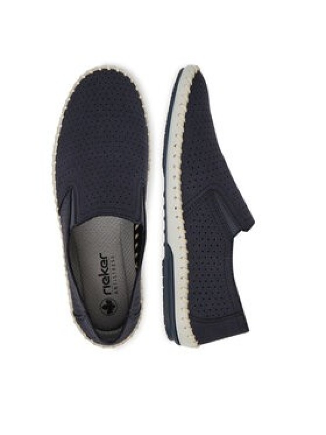 Rieker Półbuty B4555-14 Granatowy