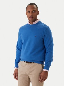 Tommy Hilfiger Bluza Essential MW0MW37237 Niebieski Regular Fit