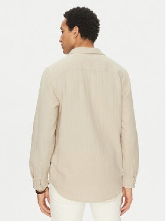 Guess Koszula M5GH85 WH831 Écru Regular Fit