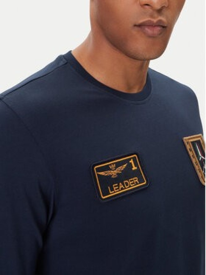 Aeronautica Militare Longsleeve 252TS2488UJ00710 Granatowy Regular Fit