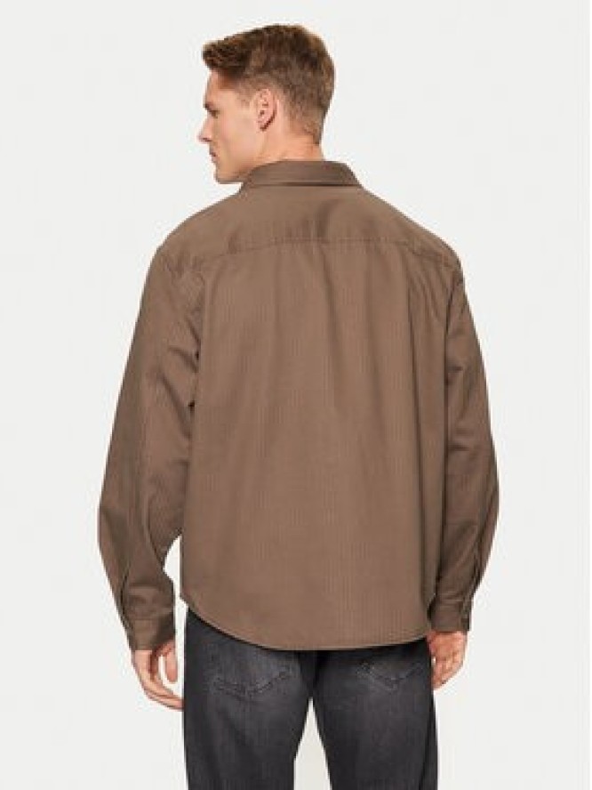 Converse Koszula 10026973-A02 Brązowy Relaxed Fit