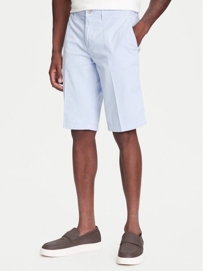 Robe di Kappa Szorty materiałowe Oris 600BTI0 Błękitny Slim Fit