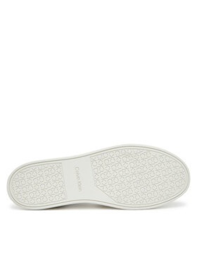 Calvin Klein Sneakersy Clean Cup Low Lace Tape HM0HM01898 Biały
