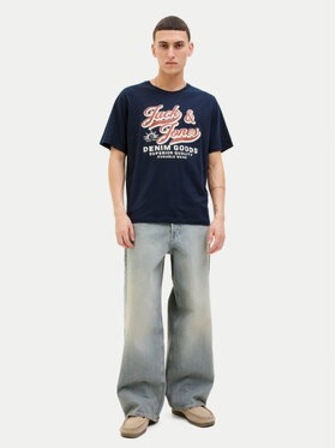 Jack & Jones T-Shirt Logo 12279535 Granatowy Standard Fit
