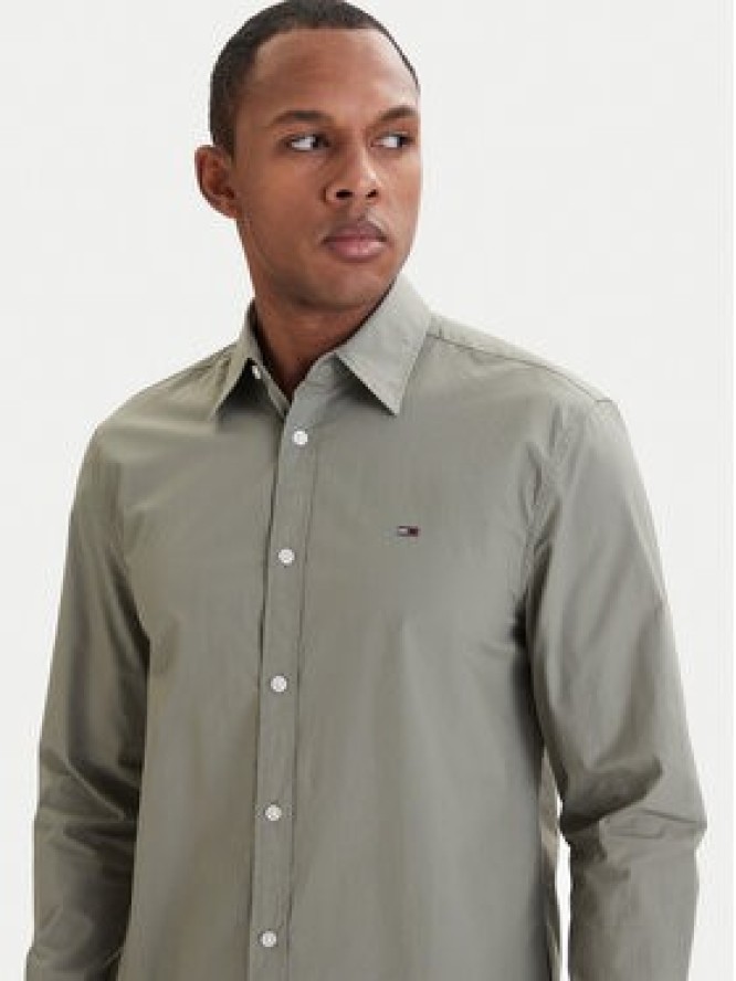Tommy Jeans Koszula DM0DM22026 Zielony Regular Fit