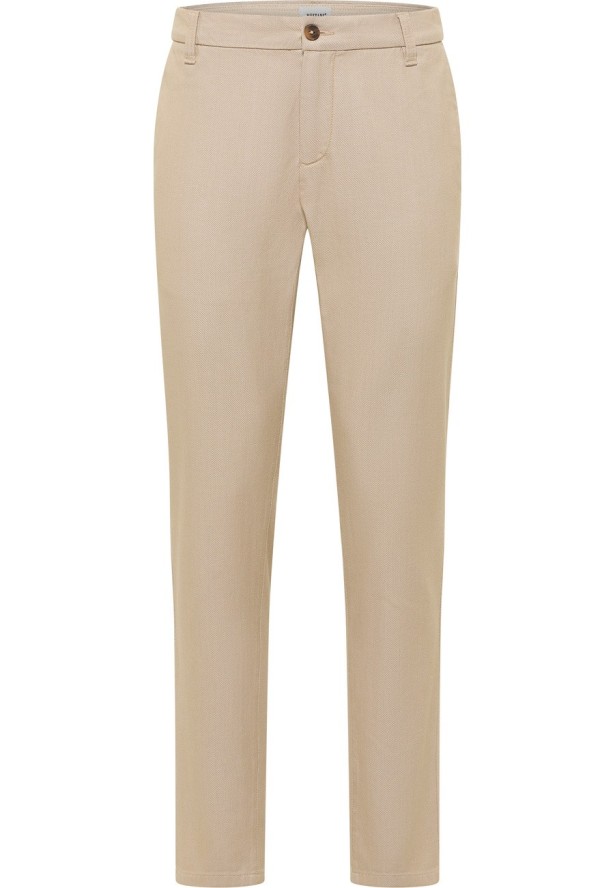 Męskie Spodnie Materiałowe Mustang Style Daytona Chino Beige Melange 1017075 3347