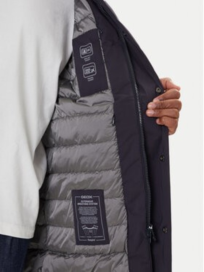 Geox Kurtka puchowa Aurelio M5625K T3194 F1624 Granatowy Regular Fit