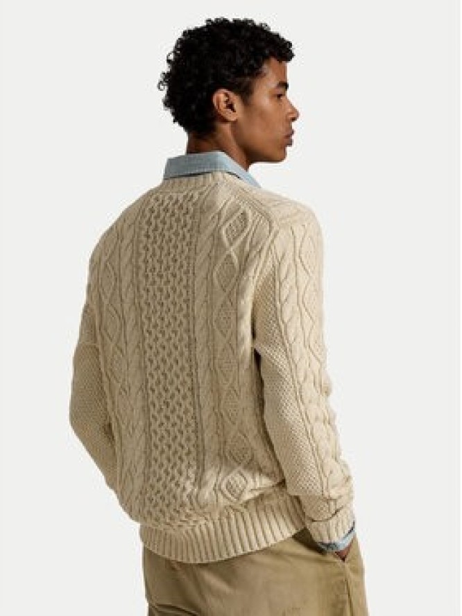 Polo Ralph Lauren Sweter 710917054003 Beżowy Regular Fit